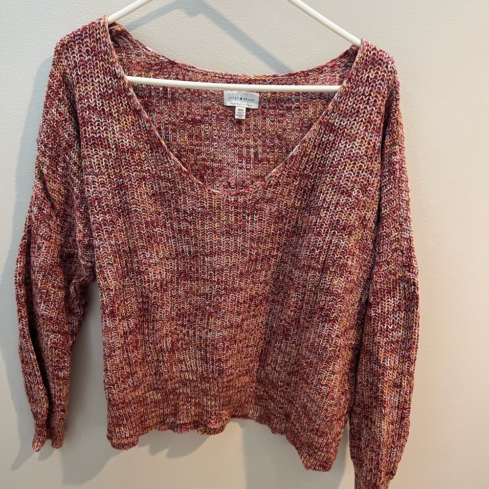 Lucky brand multicolored knit sweater